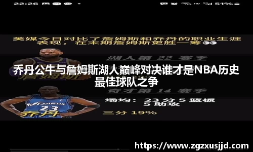 乔丹公牛与詹姆斯湖人巅峰对决谁才是NBA历史最佳球队之争